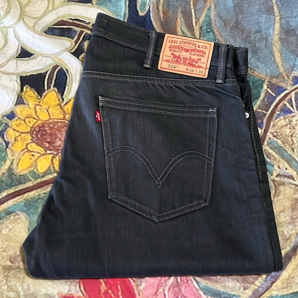 Levi Strauss 514 jeans size 38x30 gray jeans never worn